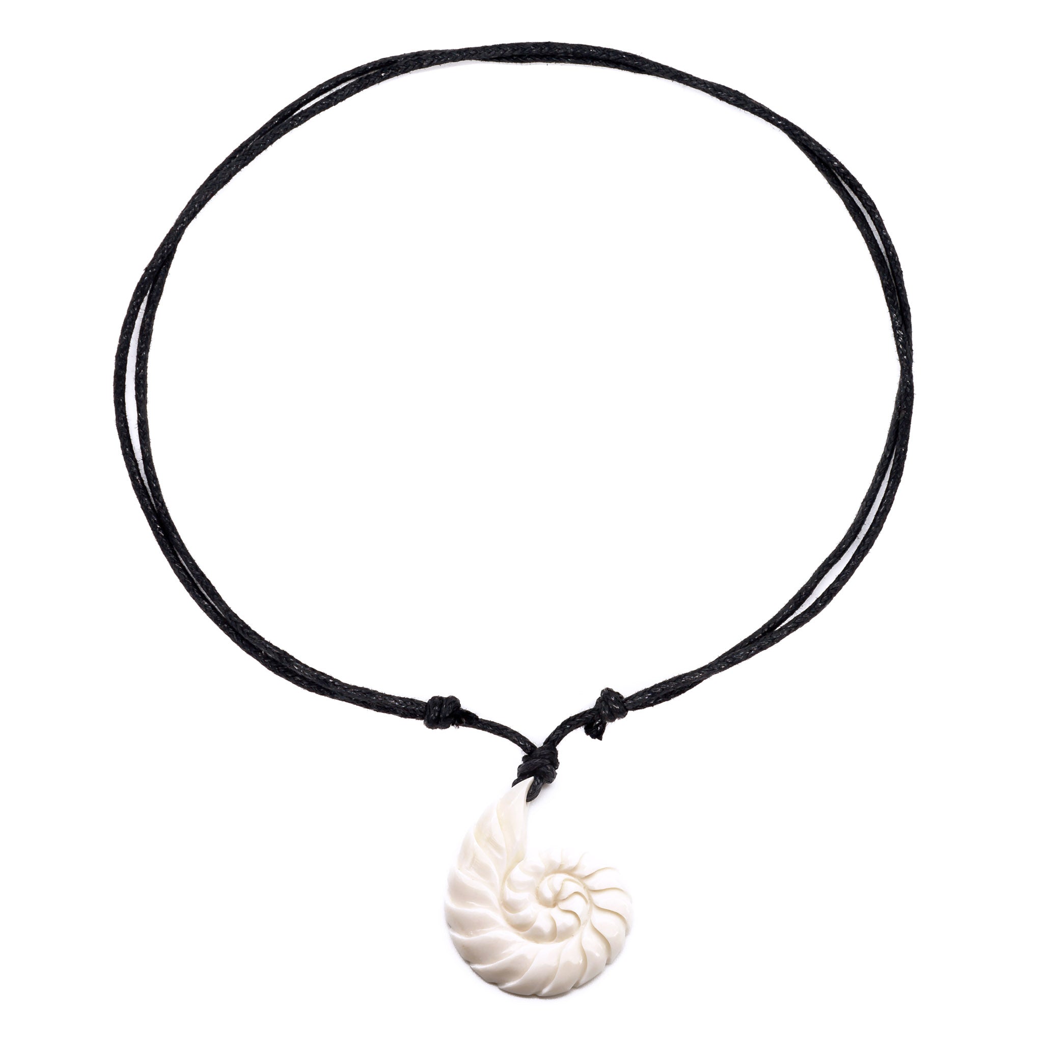 Dark Wood & Bone Hawaiian Swirl Necklace – Charming Shark Retail