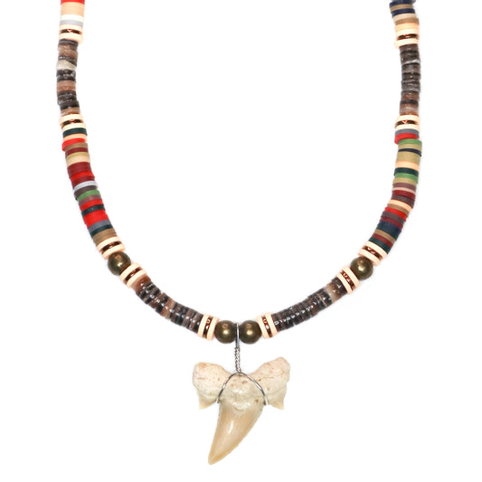 Brown Shark - Fossil Shark Tooth Necklace