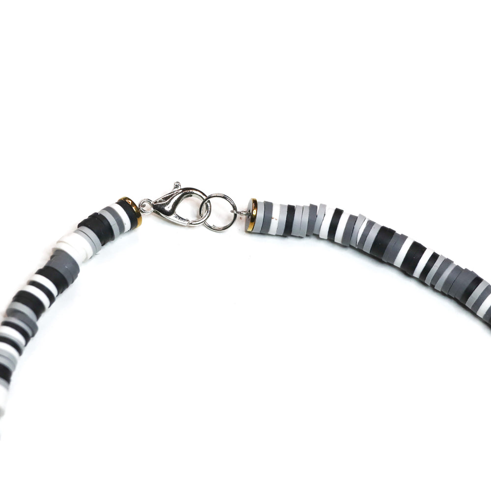 White and Black Shark - Fossil Shark Tooth Necklace