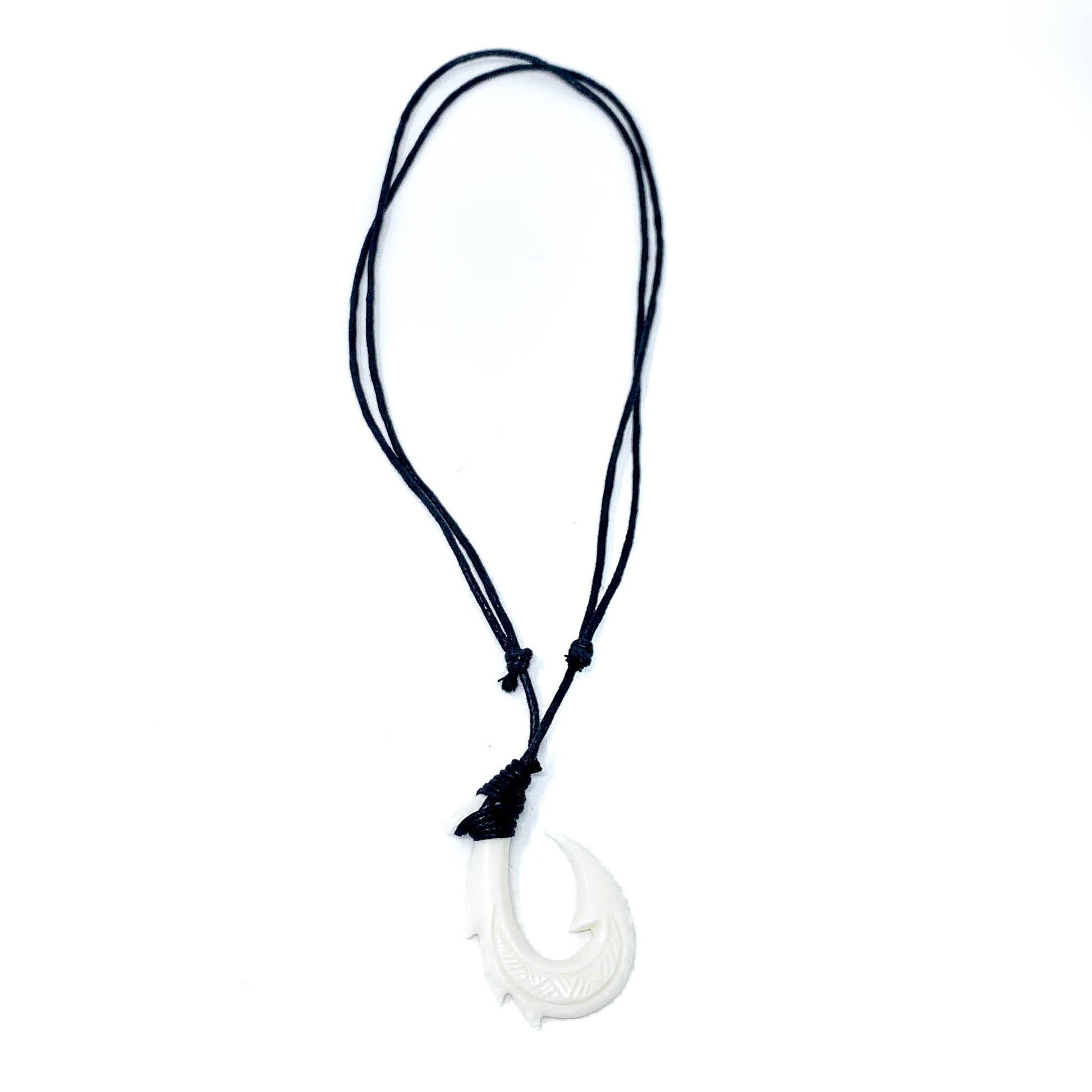Bone Hawaiian Fish Hook Necklace – Charming Shark Retail, Necklace Hooks 